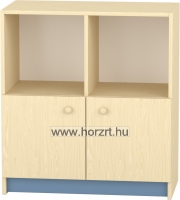 Komfort szekrény  II. - 2 fakkos -polcos - acélkék