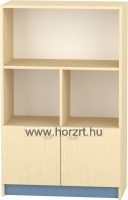 Irodabútor - Kombinált ajtós magas szekrény, 80x40x190 cm