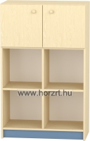 Irodabútor - Kombinált ajtós alacsony szekrény, 80x40x122 cm