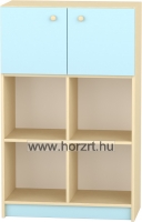 Komfort szekrény  III. - 2 polcos -2 fakkos -pasztellkék