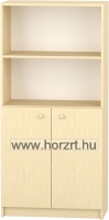 Irodabútor - Üvegajtós alacsony szekrény, 80x40x122 cm
