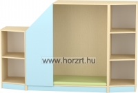 Komfort szekrény  III. - 2 fakkos -2 polcos ajtós - acélkék