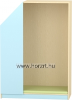 Flóra szekrény -Polcos- Zöld<br>40x40x160 cm
