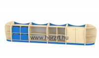 Irodabútor - Nyitott alacsony szekrény, 80x40x122 cm