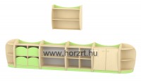 Komfort szekrény  III. - 2 polcos -2 fakkos -acélkék