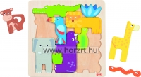 Kreatív puzzle, szafari